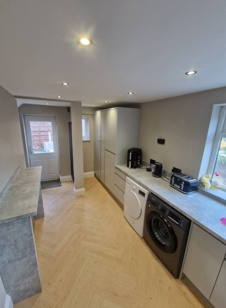 The utility end of the same kitchen, Ashburys Property Renovations, Stockport